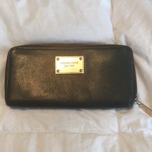 Michael Kors Olive Green Clutch